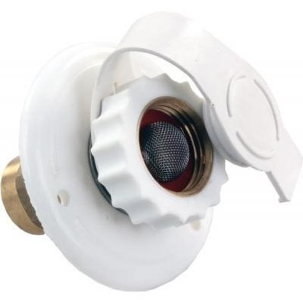 Jr Products CITY WATER FLANGE, PLASTIC, WHITE, FPT 62135